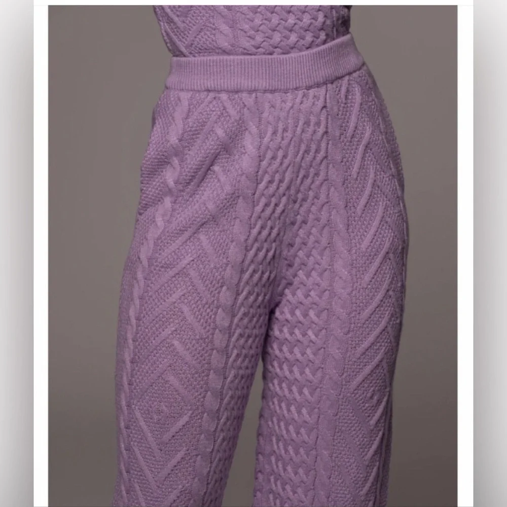 Brand new with tags JLUXLABEL Lavender knit pants + corset top - Picture 3 of 12